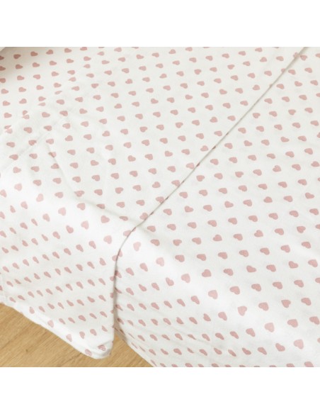 Set di lenzuola flanella Regina rosa miniculla completo-lenzuola-per-culla
