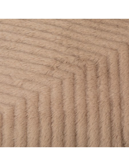 Cuscino quadrato effetto pelo Hungria sabbia 50x50 - federa + imbottitura cuscini-quadrati-in-tinta-unita