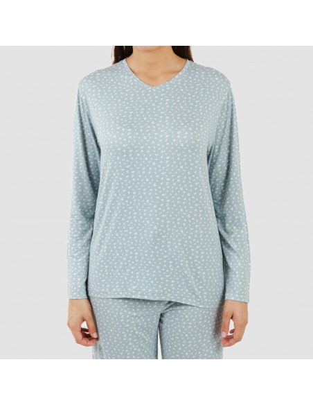 Pigiama lungo soft Anita indaco Pigiama lungo soft Anita indaco