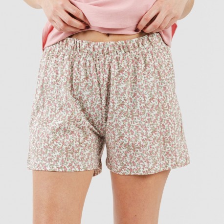 Pigiama corto canotta cotone Sofia rosa