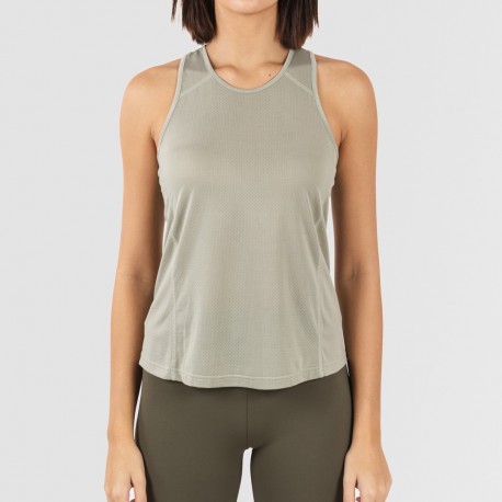 Set sportivo leggings corti donna verde foglia - militare