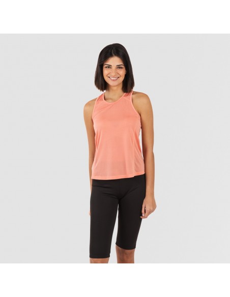Set sportivo leggings corti donna arancio - nero