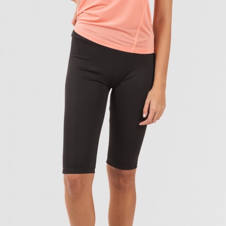 Set sportivo leggings corti donna arancio - nero