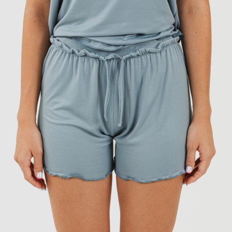 Pigiama con spalline soft tinta unita