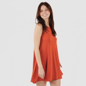 Vestito corto con spalline crêpe tinta unita 2