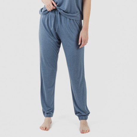 Pigiama lungo manica corta viscosa tinta unita