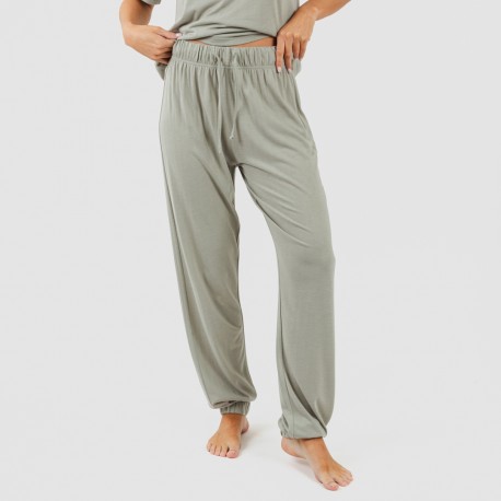 Pigiama lungo manica corta viscosa tinta unita