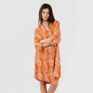 Camicia lunga viscosa Sole rame