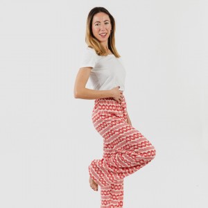 Pantalone viscosa Pastela rosa fragola 2