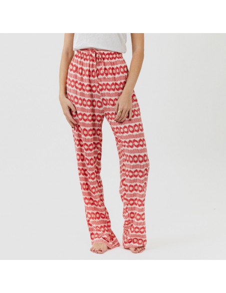 Pantalone viscosa Pastela rosa fragola