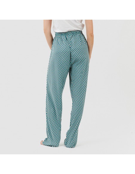 Pantalone viscosa Dueña azzurro Pantalone viscosa Dueña azzurro