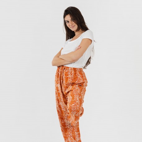 Pantalone viscosa Sole rame