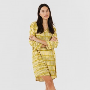 Camicia lunga viscosa Lemonade verde lime 2