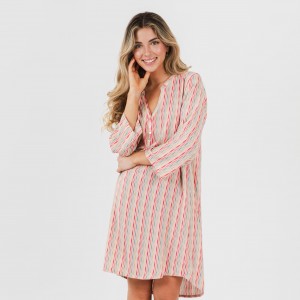 Camicia lunga viscosa Villa rosa 2