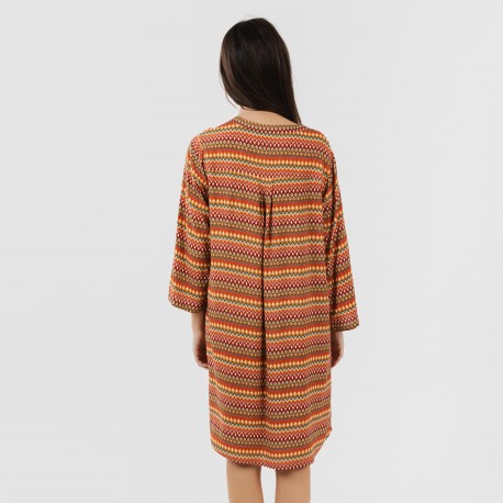 Camicia lunga viscosa Emily rame