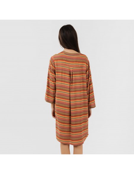 Camicia lunga viscosa Emily rame Camicia lunga viscosa Emily rame