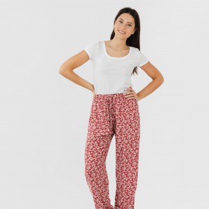 Pantalone viscosa Reina marsala