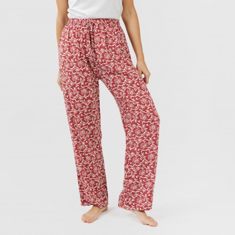 Pantalone viscosa Reina marsala