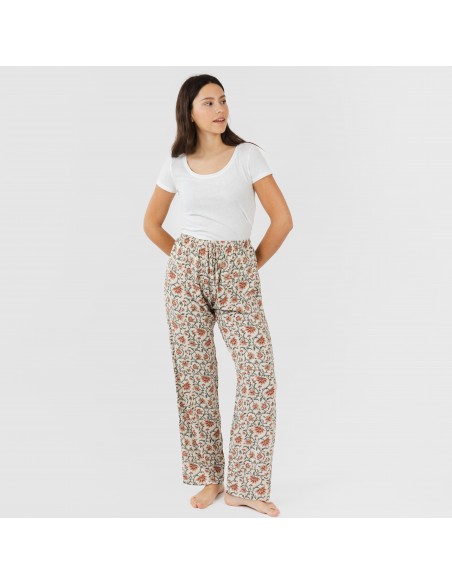 Pantalone viscosa Isabel rame
