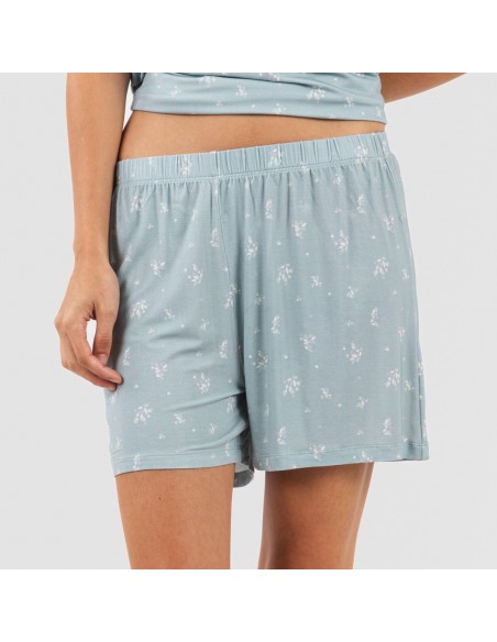 Pigiama corto manica ampia viscosa Adriane verde acqua Pigiama corto manica ampia viscosa Adriane verde acqua