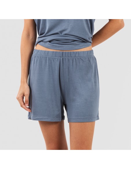 Pigiama corto manica ampia viscosa tinta unita Pigiama corto manica ampia viscosa tinta unita