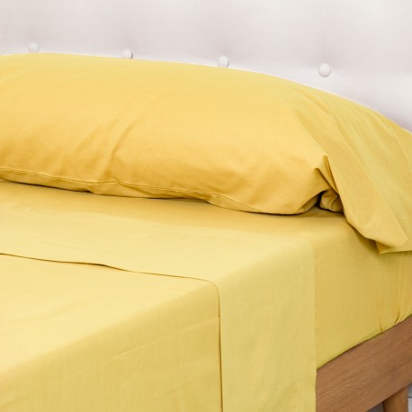 Set di lenzuola cotone tinta unita