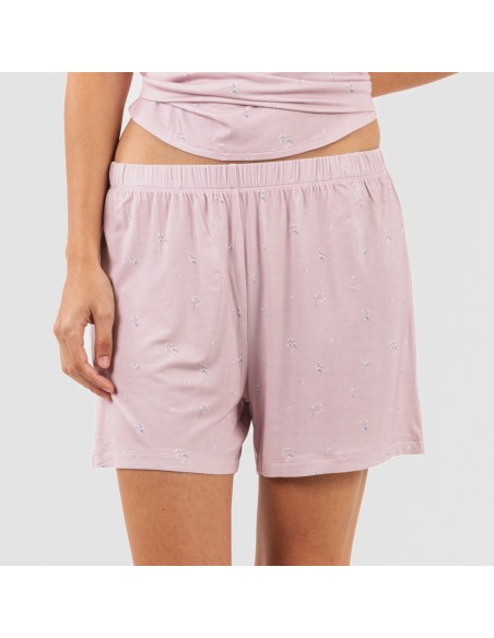 Pigiama corto canotta viscosa Melanie malva