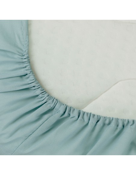 Lenzuolo inferiore cotone blu acqua maxi king size letto-da-200