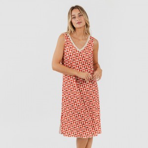 Vestito midi canotta soft Tucson rame