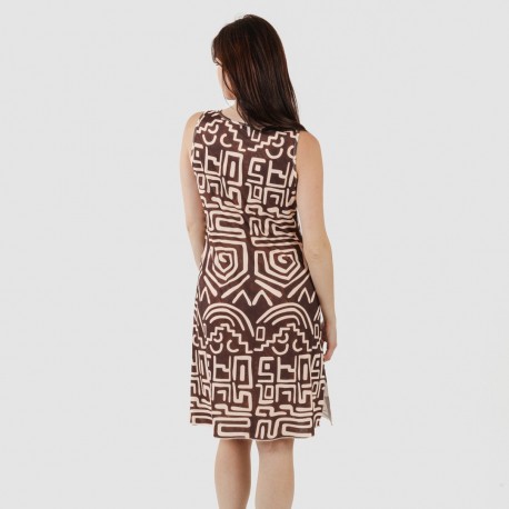 Vestito midi canotta soft Agara marrone