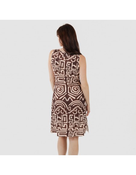 Vestito midi canotta soft Agara marrone Vestito midi canotta soft Agara marrone