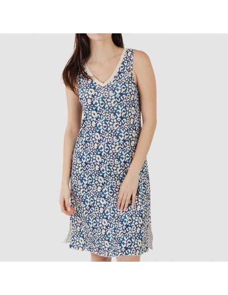 Vestito midi canotta soft Milina blu acqua Vestito midi canotta soft Milina blu acqua