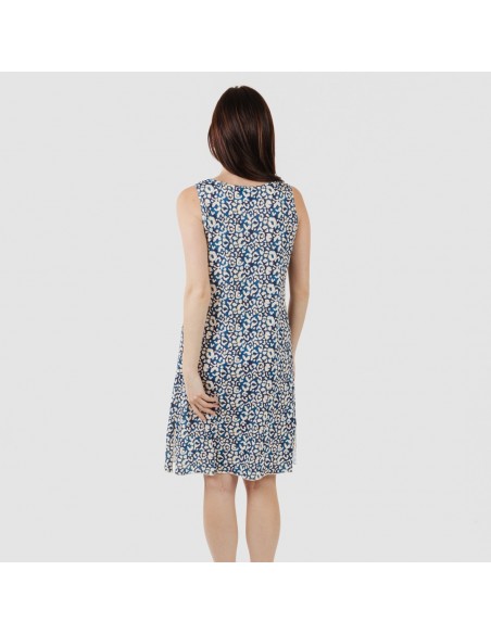 Vestito midi canotta soft Milina blu acqua Vestito midi canotta soft Milina blu acqua