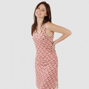 Vestito midi canotta soft Tucson malva rosa 2