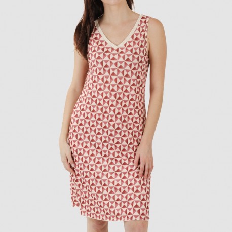 Vestito midi canotta soft Tucson malva rosa