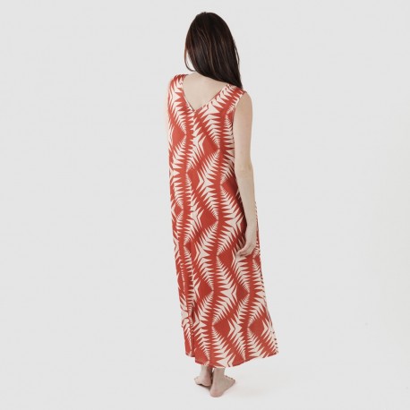 Vestito lungo canotta soft Madison rame