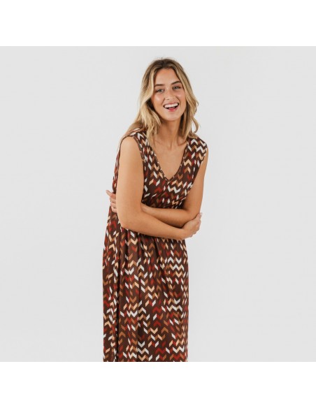 Vestito lungo canotta soft Andoni rame Vestito lungo canotta soft Andoni rame