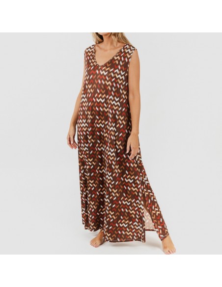 Vestito lungo canotta soft Andoni rame Vestito lungo canotta soft Andoni rame