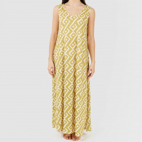 Vestito lungo canotta soft Baladi verde lime