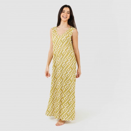 Vestito lungo canotta soft Baladi verde lime