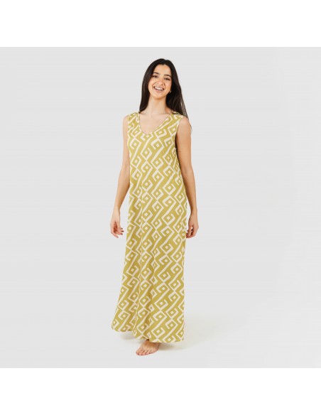 Vestito lungo canotta soft Baladi verde lime
