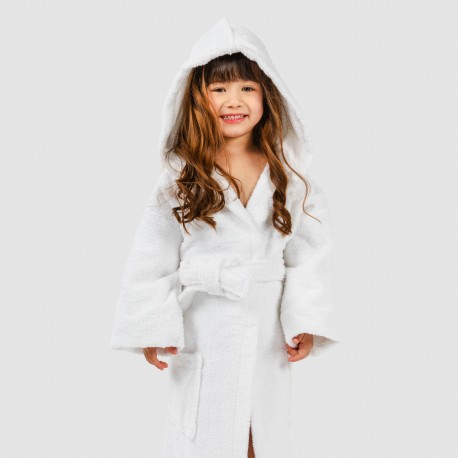 Accappatoio bianco 450gr per bambini