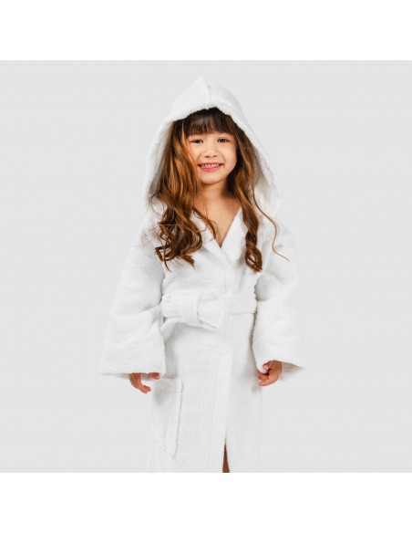 Accappatoio bianco 450gr per bambini