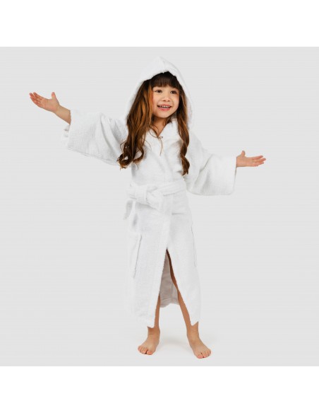 Accappatoio bianco 450gr per bambini