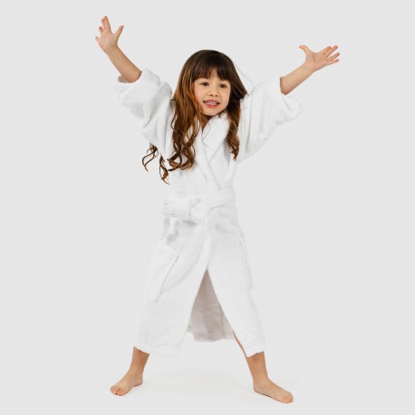 Accappatoio bianco 450gr per bambini