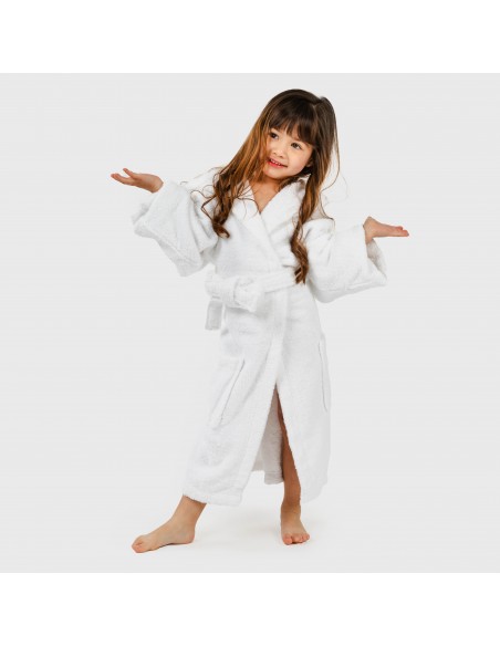 Accappatoio bianco 450gr per bambini