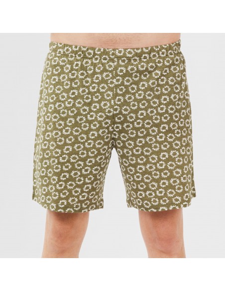 Pigiama corto cotone uomo Khalil verde Pigiama corto cotone uomo Khalil verde