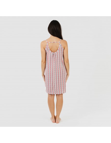 Vestito corto con spalline crêpe Villa rosa Vestito corto con spalline crêpe Villa rosa