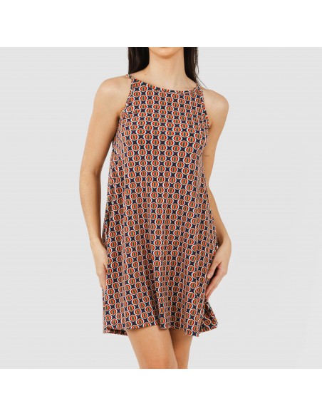 Vestito corto con spalline crêpe Olmeca Vestito corto con spalline crêpe Olmeca