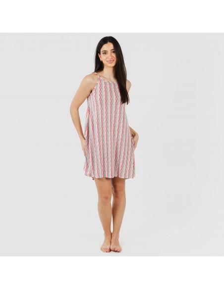 Vestito corto con spalline crêpe Villa rosa Vestito corto con spalline crêpe Villa rosa